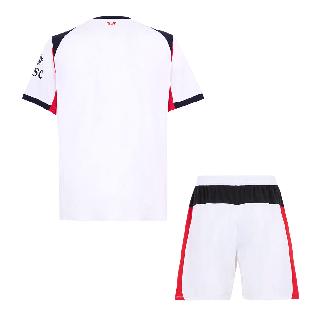 AC Milan Away Football Shirt Kit(Jersey+Shorts) 2025/26 White