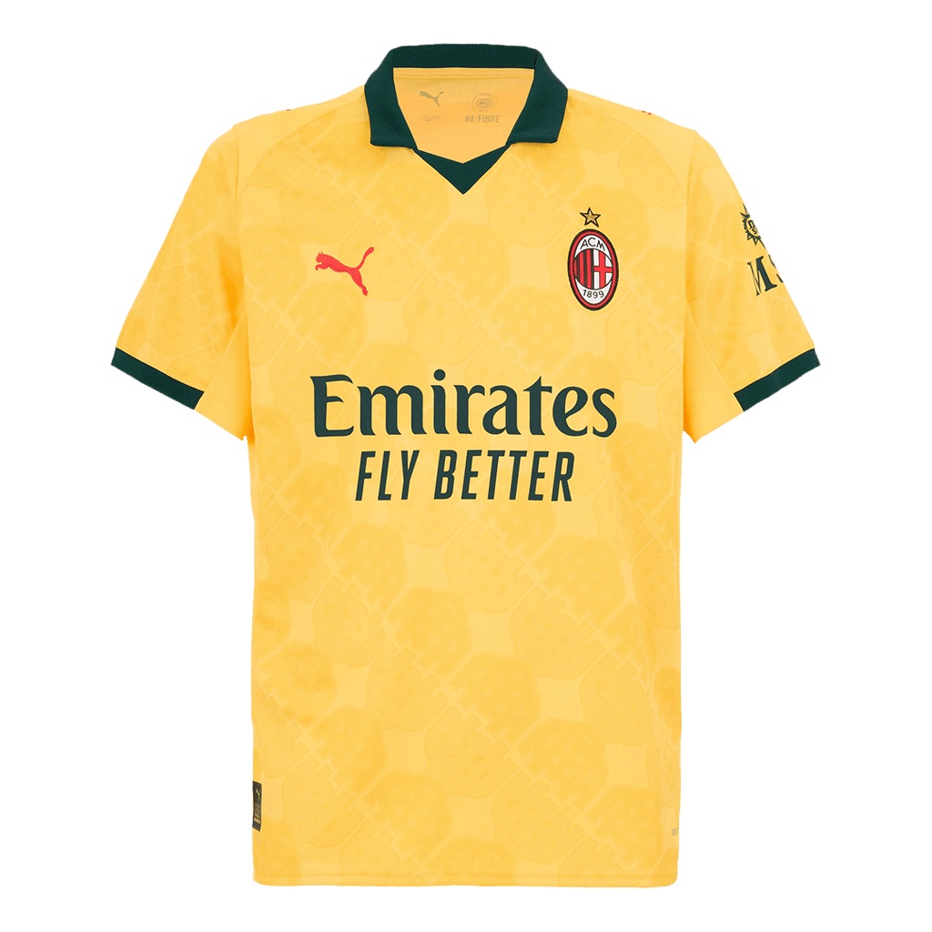 AC Milan Third Away Football Shirt 2025/26 Yellow