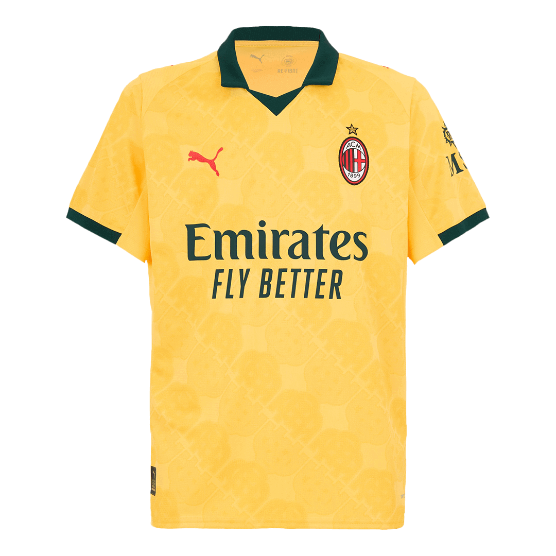 AC Milan Third Away Football Shirt 2025/26 Yellow