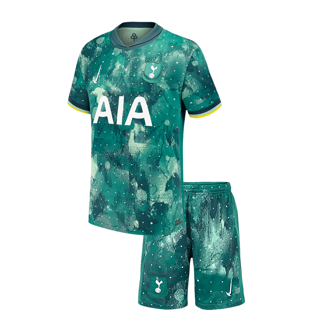 Kid's Tottenham Hotspur Third Away Football Shirt Kit(Shirt+Shorts) 2024/25