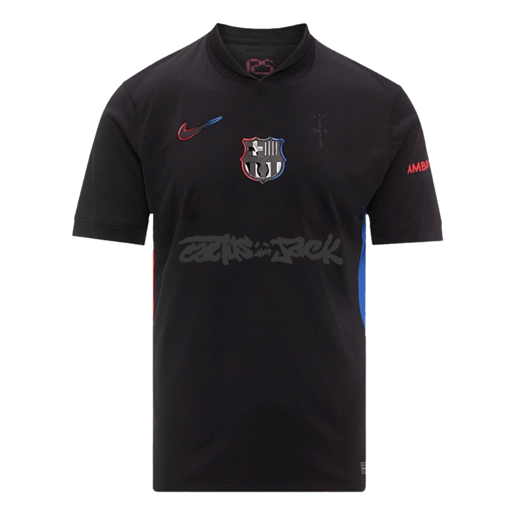 Barcelona X Travis Scott Away Football Shirt 2024/25 Black