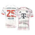 MÜLLER  #25 Bayern Munich Away Football Shirt 2025/26 White