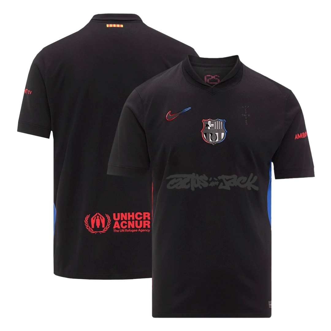Barcelona X Travis Scott Away Football Shirt 2024/25 Black