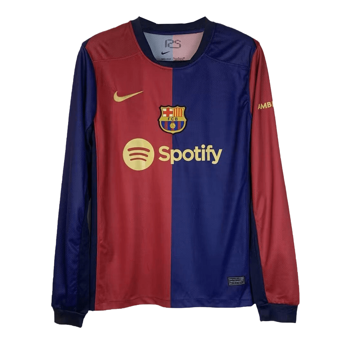 Barcelona Home Long Sleeve Football Shirt 2024/25