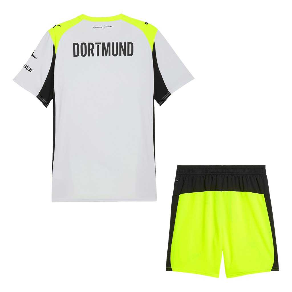 Borussia Dortmund Away Football Shirt Kit(Jersey+Shorts) 2025/26