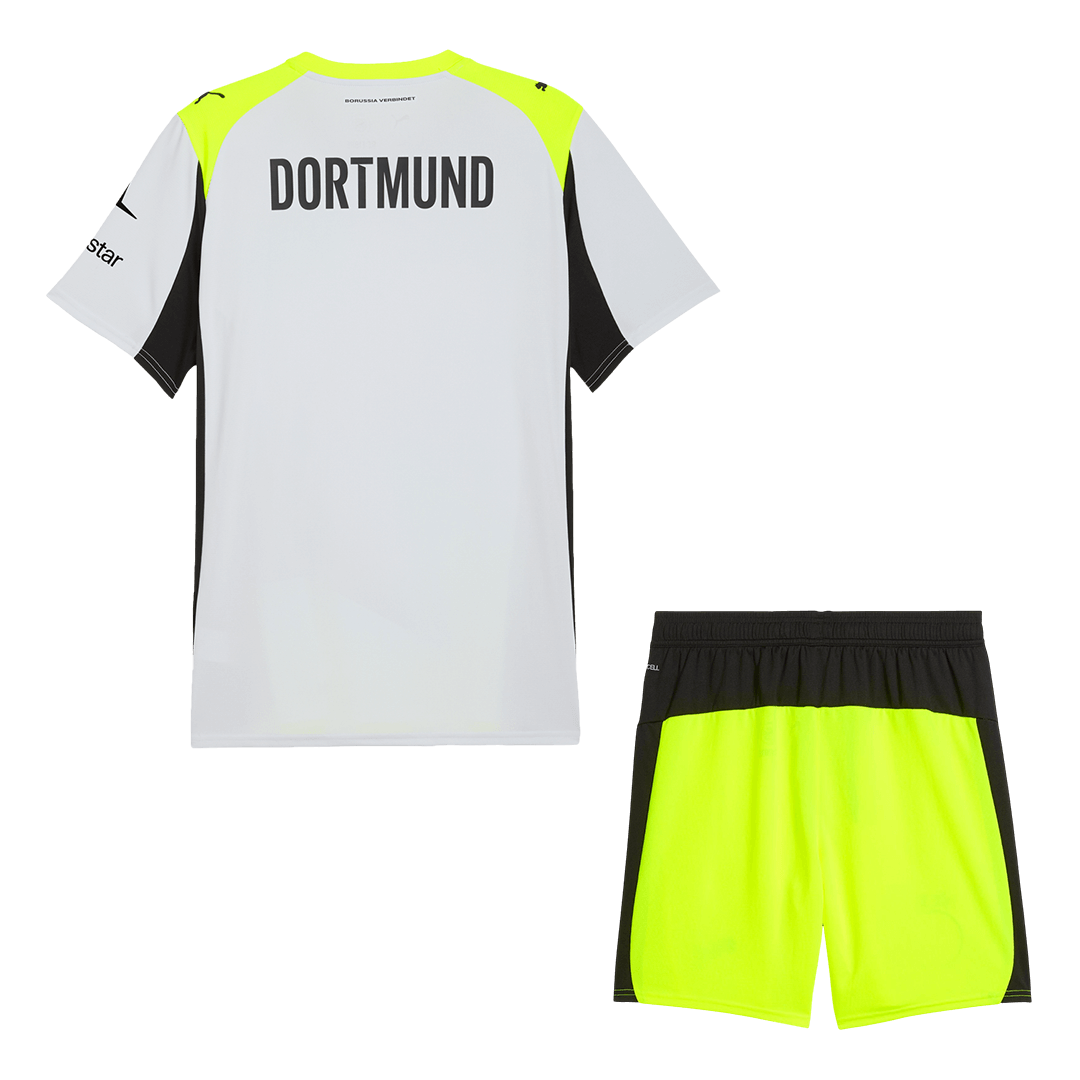 Borussia Dortmund Away Football Shirt Kit(Jersey+Shorts) 2025/26