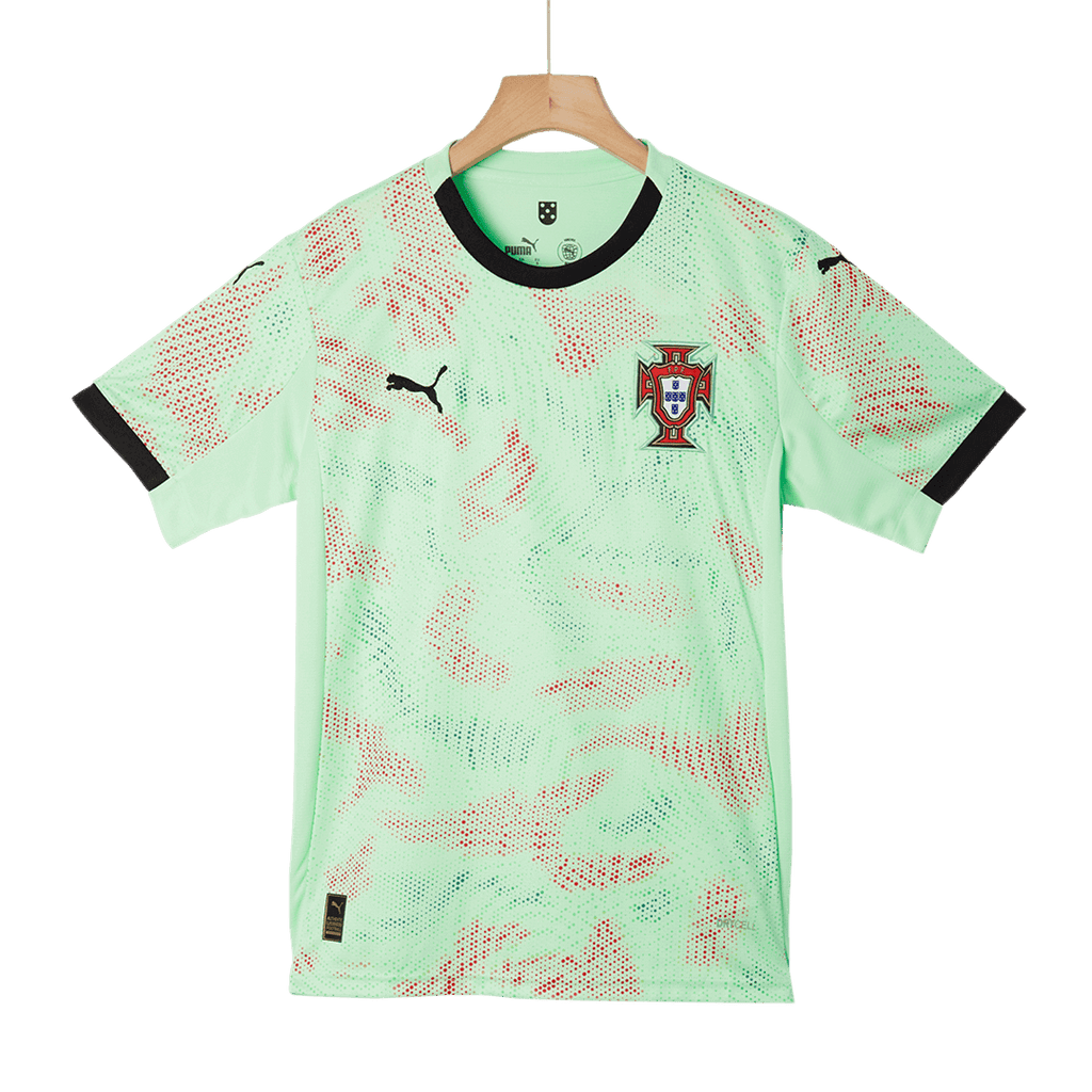 Men's Portugal Away Football Shirt 2025 Green - Women's Euro