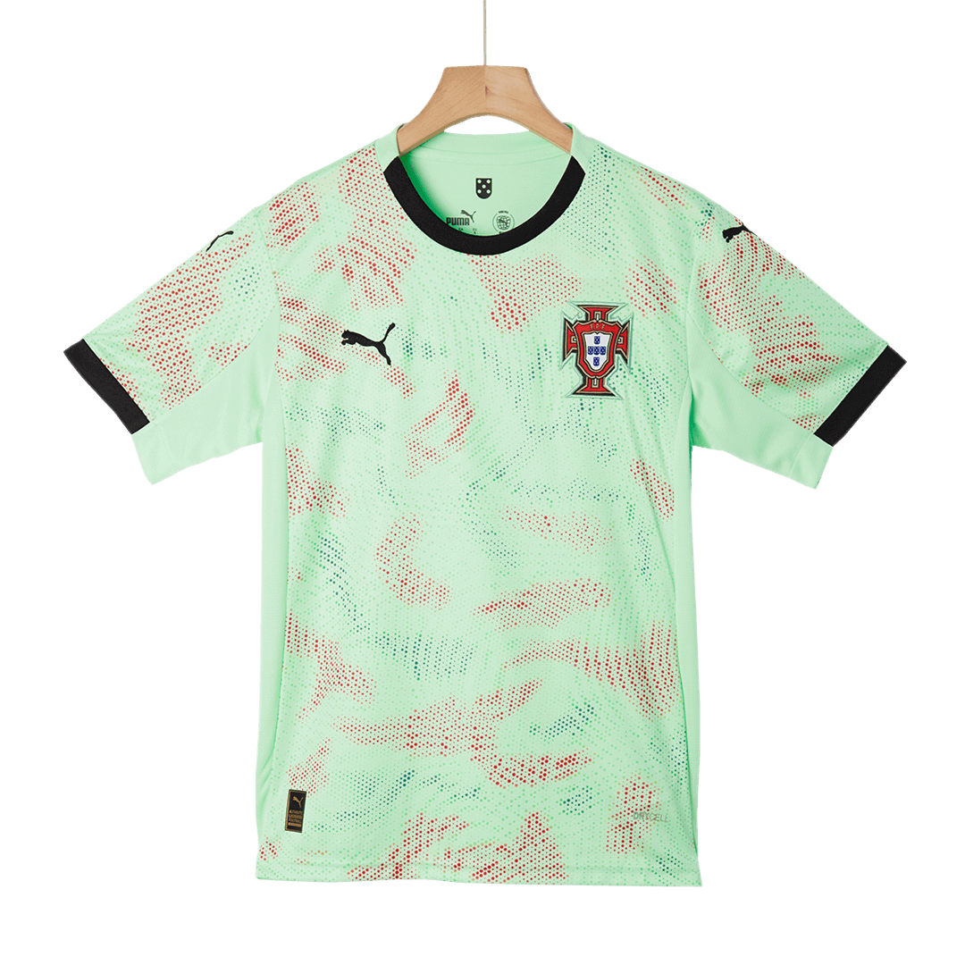 Men's Portugal Away Football Shirt 2025 Green - Women's Euro