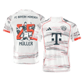 Player Version MÜLLER Special #25 Bayern Munich Away Football Shirt 2025/26 White