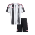 Kid's Juventus Home Football Shirt Kit(Jersey+Shorts) 2025/26 Black&White