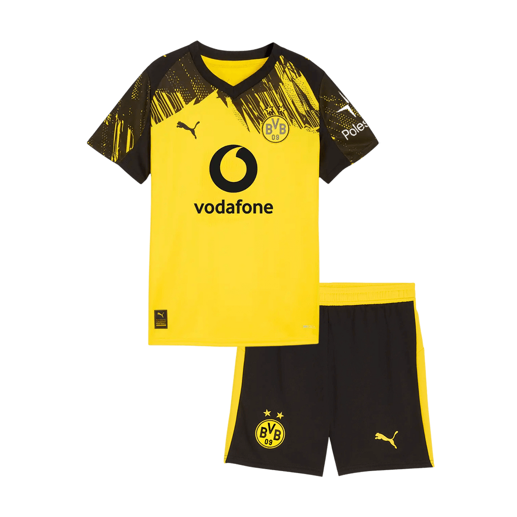 Kid's Borussia Dortmund Home Football Shirt Kit(Jersey+Shorts) 2025/26