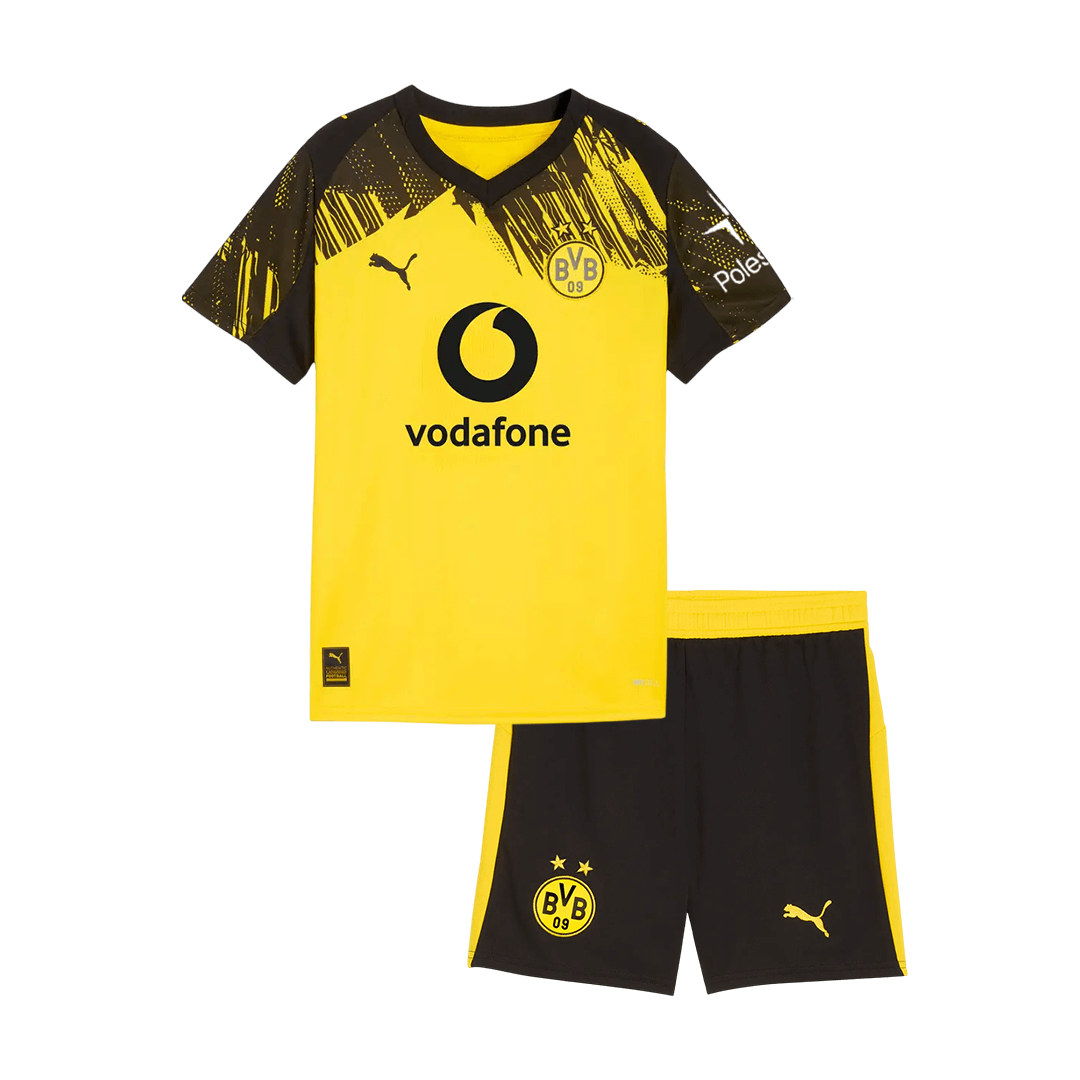 Kid's Borussia Dortmund Home Football Shirt Kit(Jersey+Shorts) 2025/26
