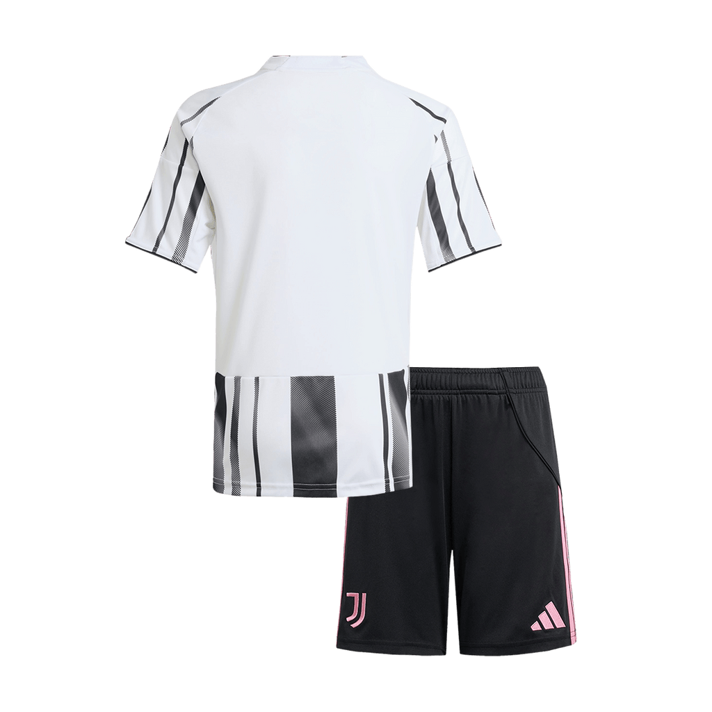 Kid's Juventus Home Football Shirt Kit(Jersey+Shorts) 2025/26 Black&White