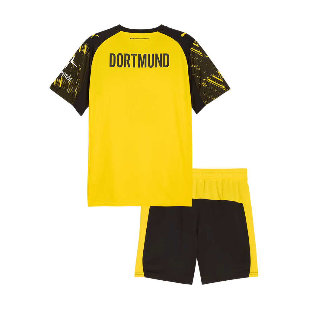 Kid's Borussia Dortmund Home Football Shirt Kit(Jersey+Shorts) 2025/26