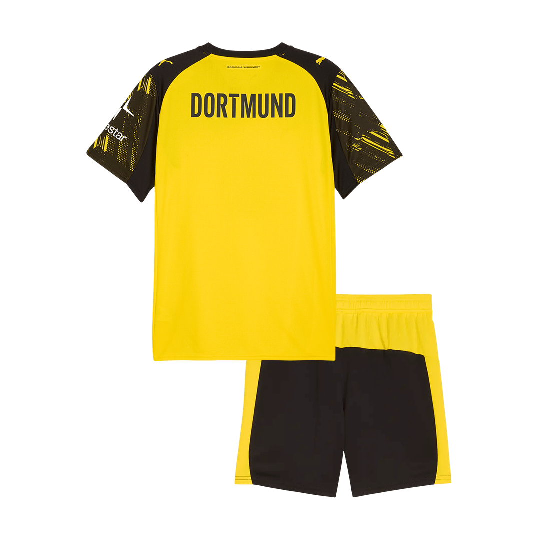 Kid's Borussia Dortmund Home Football Shirt Kit(Jersey+Shorts) 2025/26