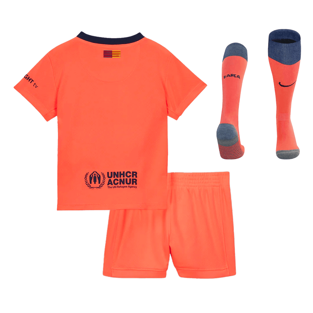 Kid's Barcelona Third Away Football Shirt Kit(Jersey+Shorts+Socks) 2025/26