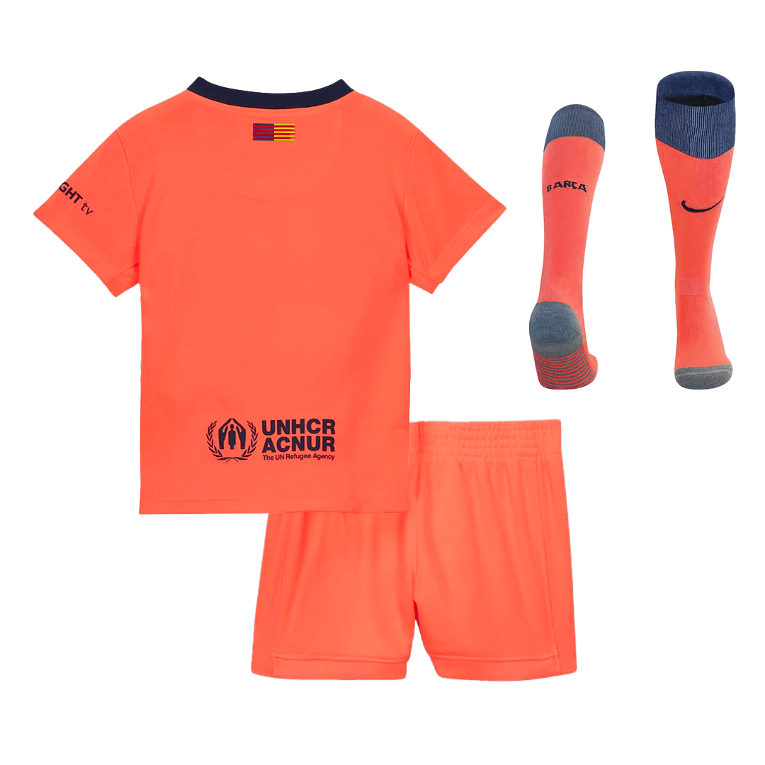 Kid's Barcelona Third Away Football Shirt Kit(Jersey+Shorts+Socks) 2025/26