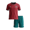 Kid's Portugal Home Football Shirt Kit(Jersey+Shorts) 2026
