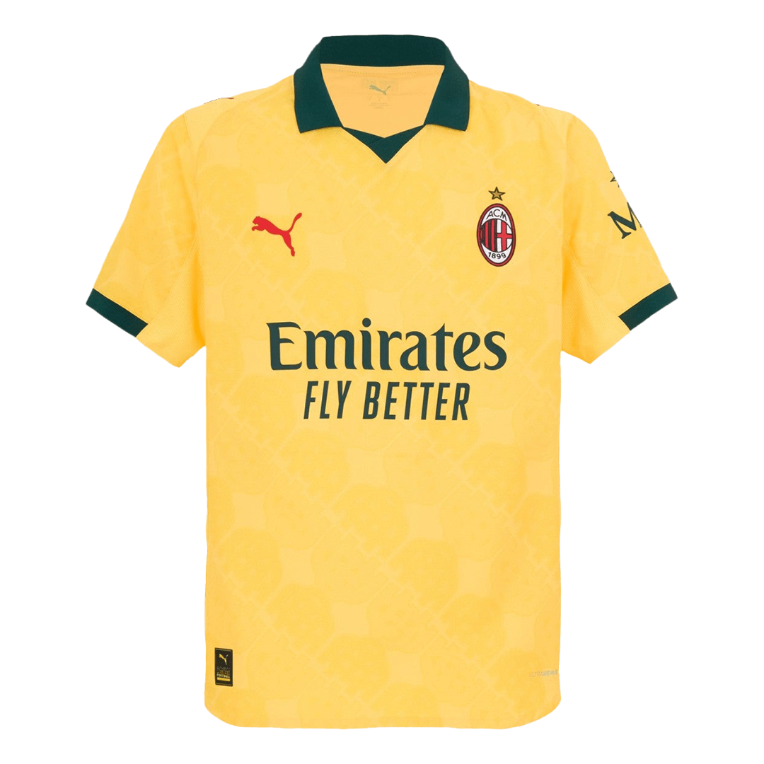 Player Version AC Milan Third Away Football Shirt 2025/26 Yellow