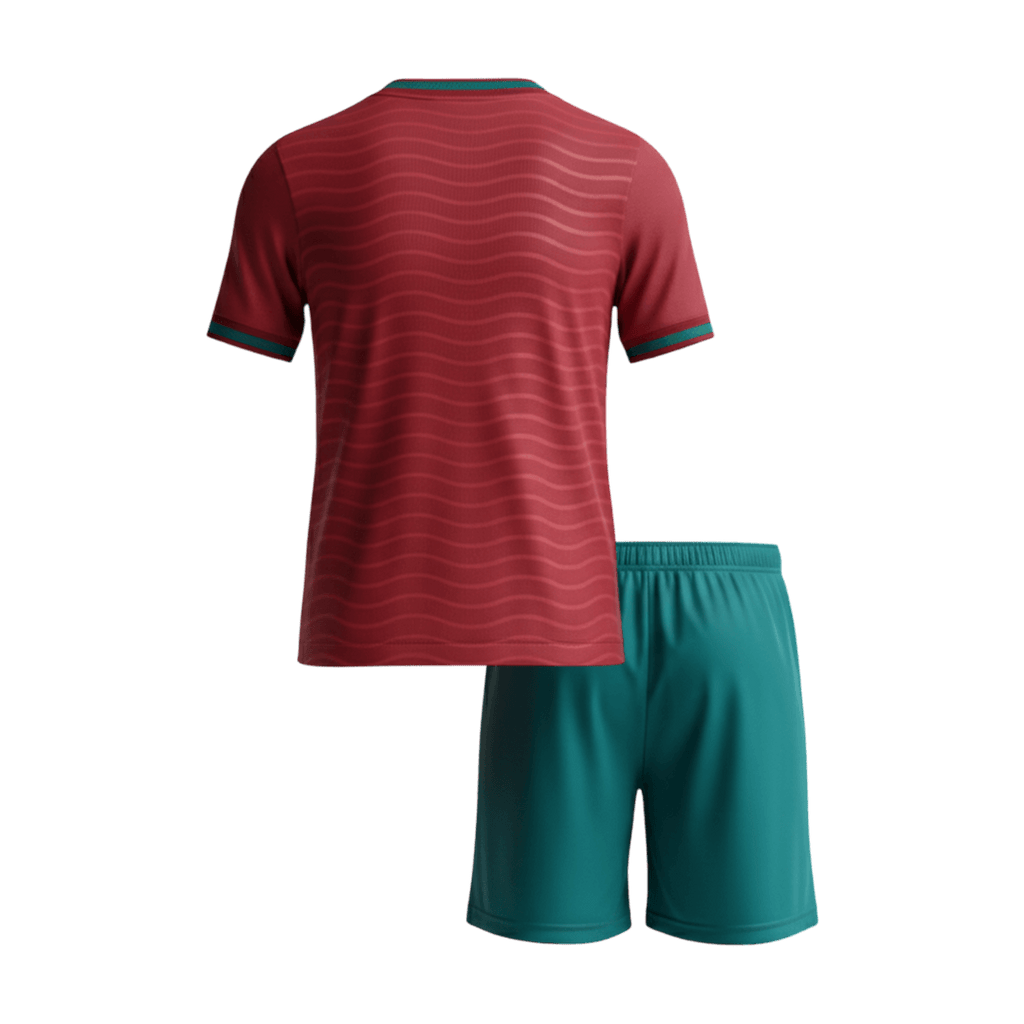 Kid's Portugal Home Football Shirt Kit(Jersey+Shorts) 2026