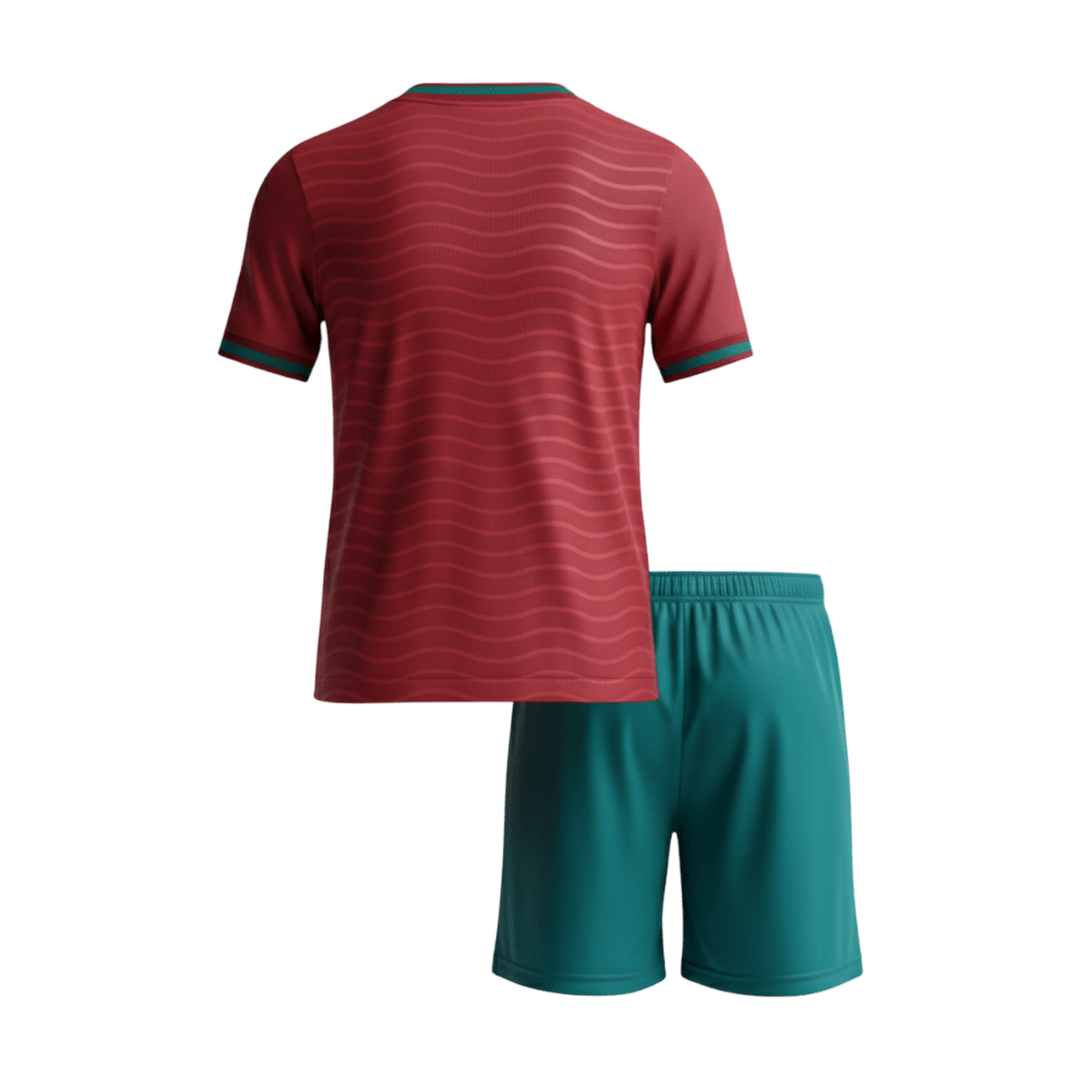 Kid's Portugal Home Football Shirt Kit(Jersey+Shorts) 2026