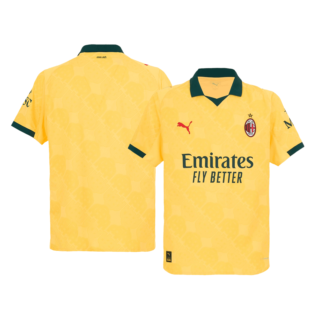 Player Version AC Milan Third Away Football Shirt 2025/26 Yellow