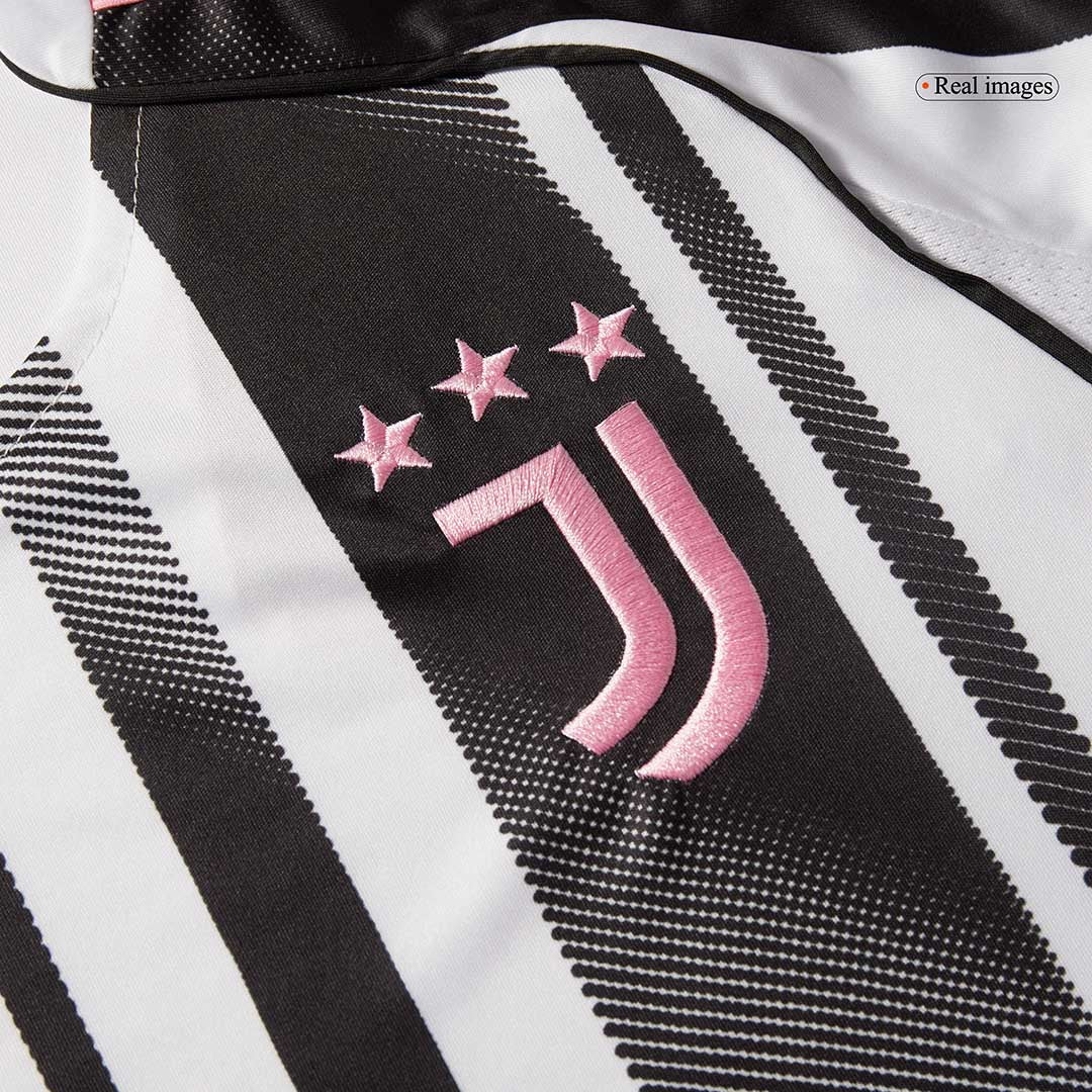 Juventus Home Football Shirt Kit(Jersey+Shorts) 2025/26 Black&White