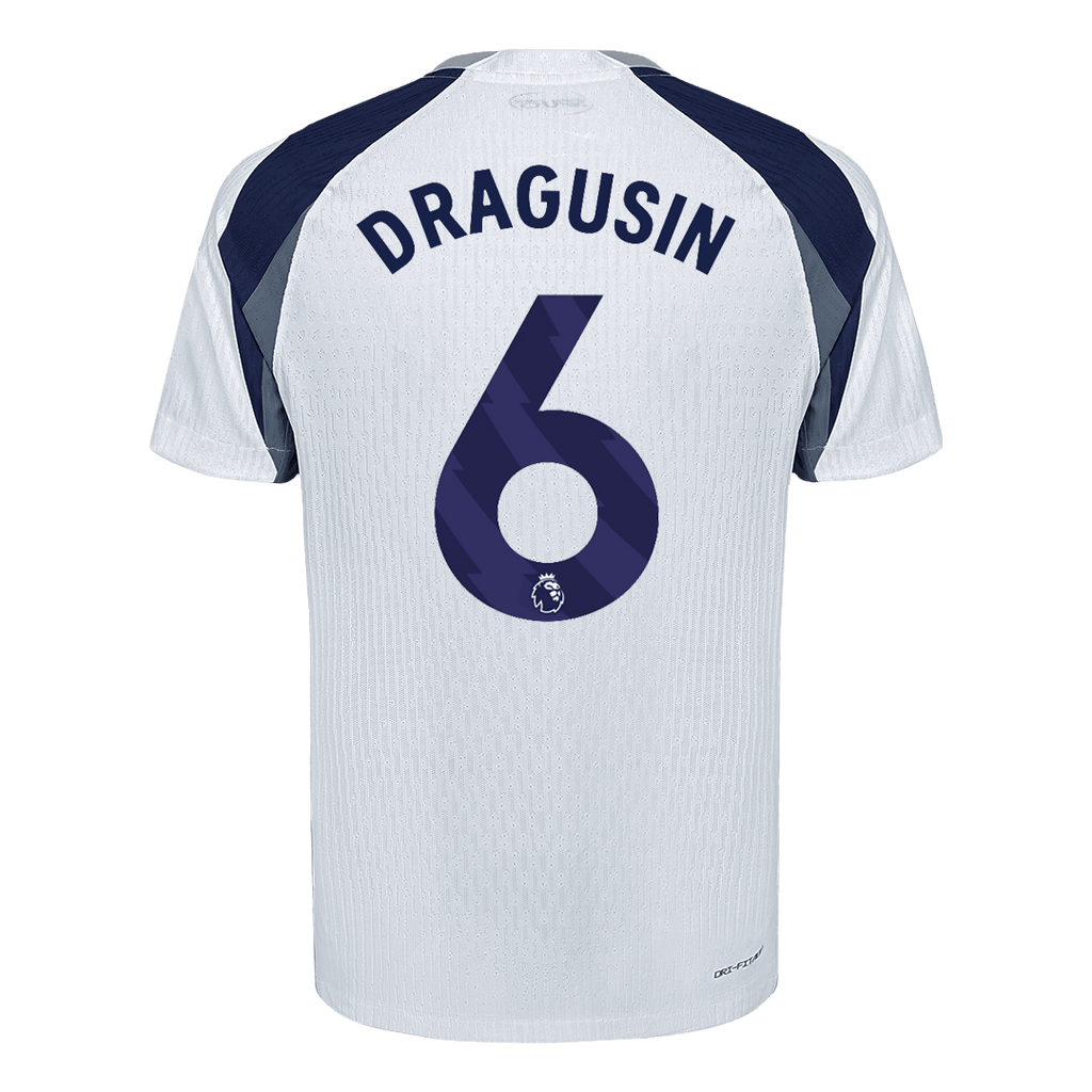 Player Version DRAGUSIN #6 Tottenham Hotspur Home Football Shirt 2025/26 White