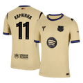 Player Version RAPHINHA #11 Barcelona Away Football Shirt 2025/26 Yellow - UCL