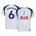 DRAGUSIN #6 Tottenham Hotspur Home Football Shirt 2025/26 White