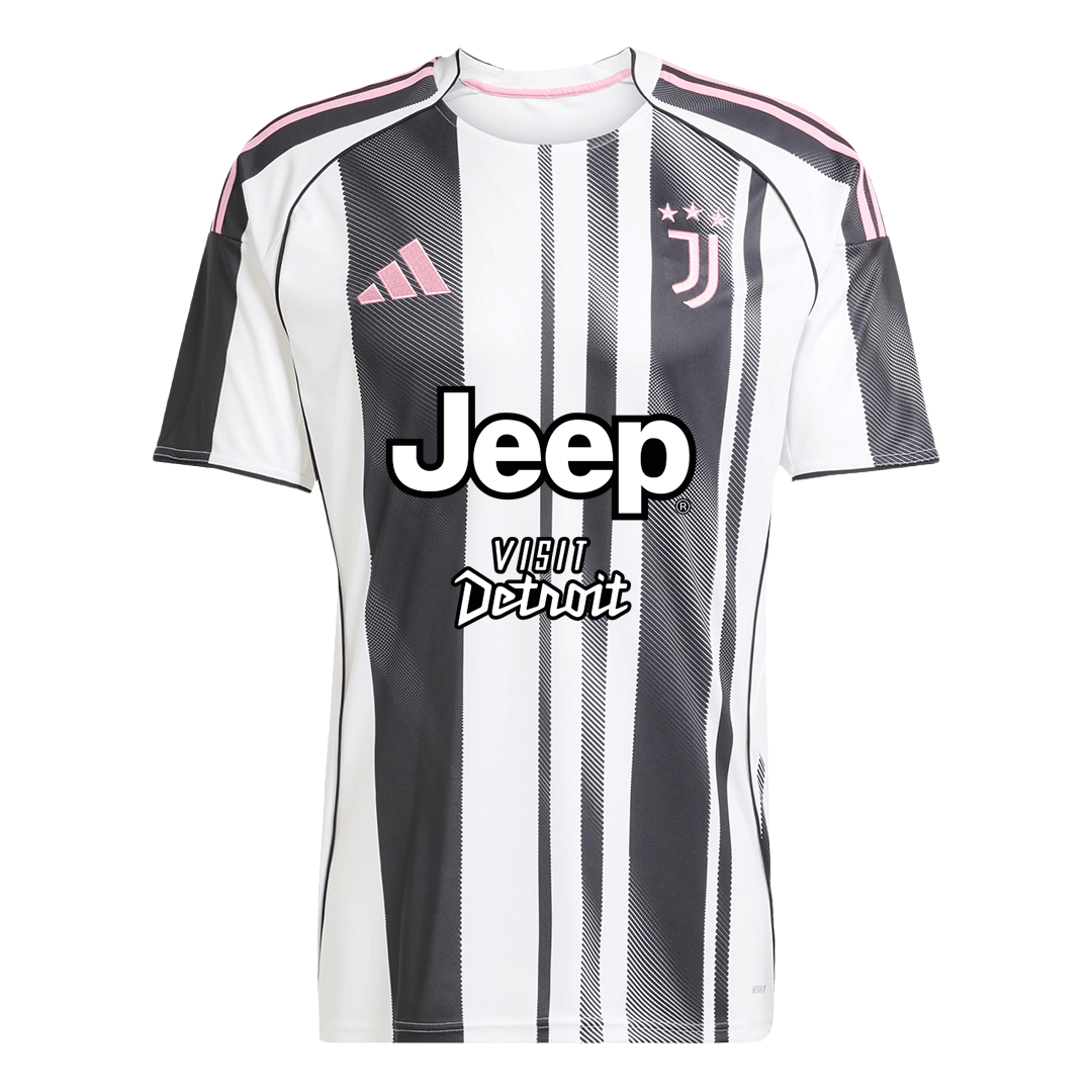Juventus Home Football Shirt Kit(Jersey+Shorts) 2025/26 Black&White