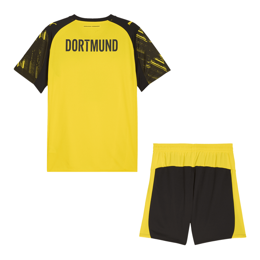 Borussia Dortmund Home Football Shirt Kit(Jersey+Shorts) 2025/26 Yellow