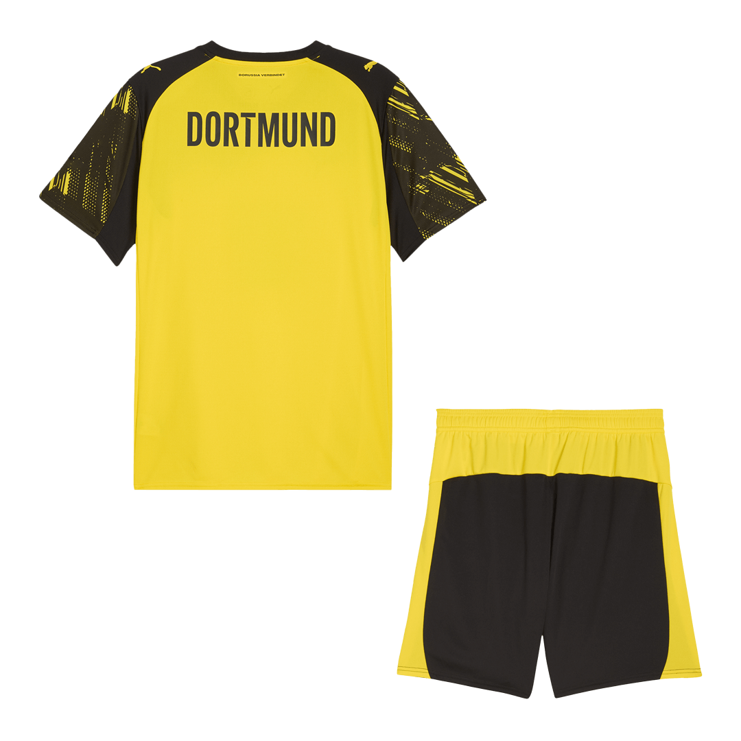 Borussia Dortmund Home Football Shirt Kit(Jersey+Shorts) 2025/26 Yellow