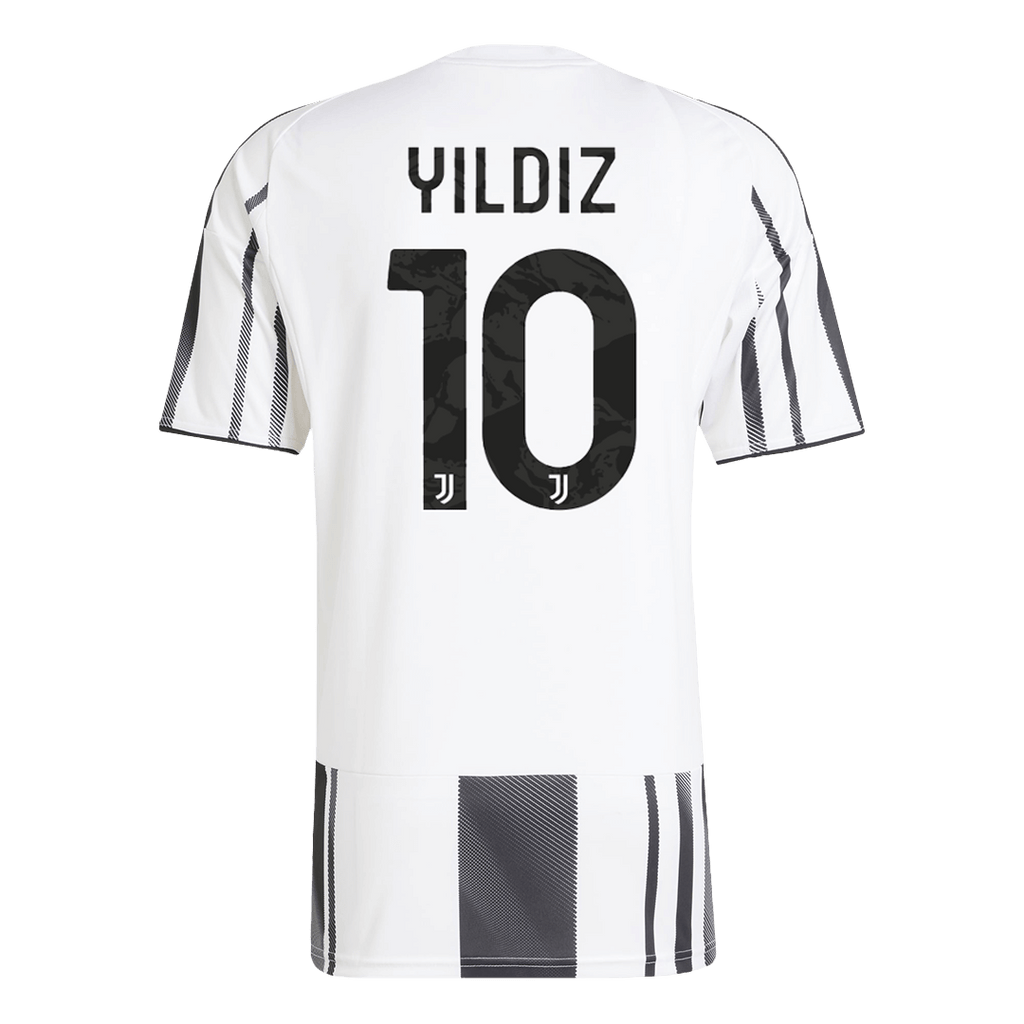 YILDIZ #10 Juventus Home Football Shirt 2025/26 Black&White
