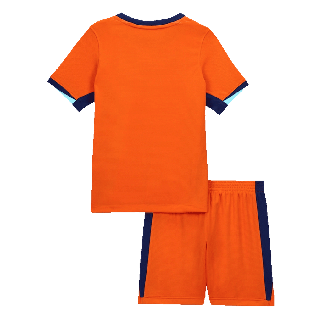 Kid's Netherlands Home Football Shirt Kit(Jersey+Shorts) Euro 2024