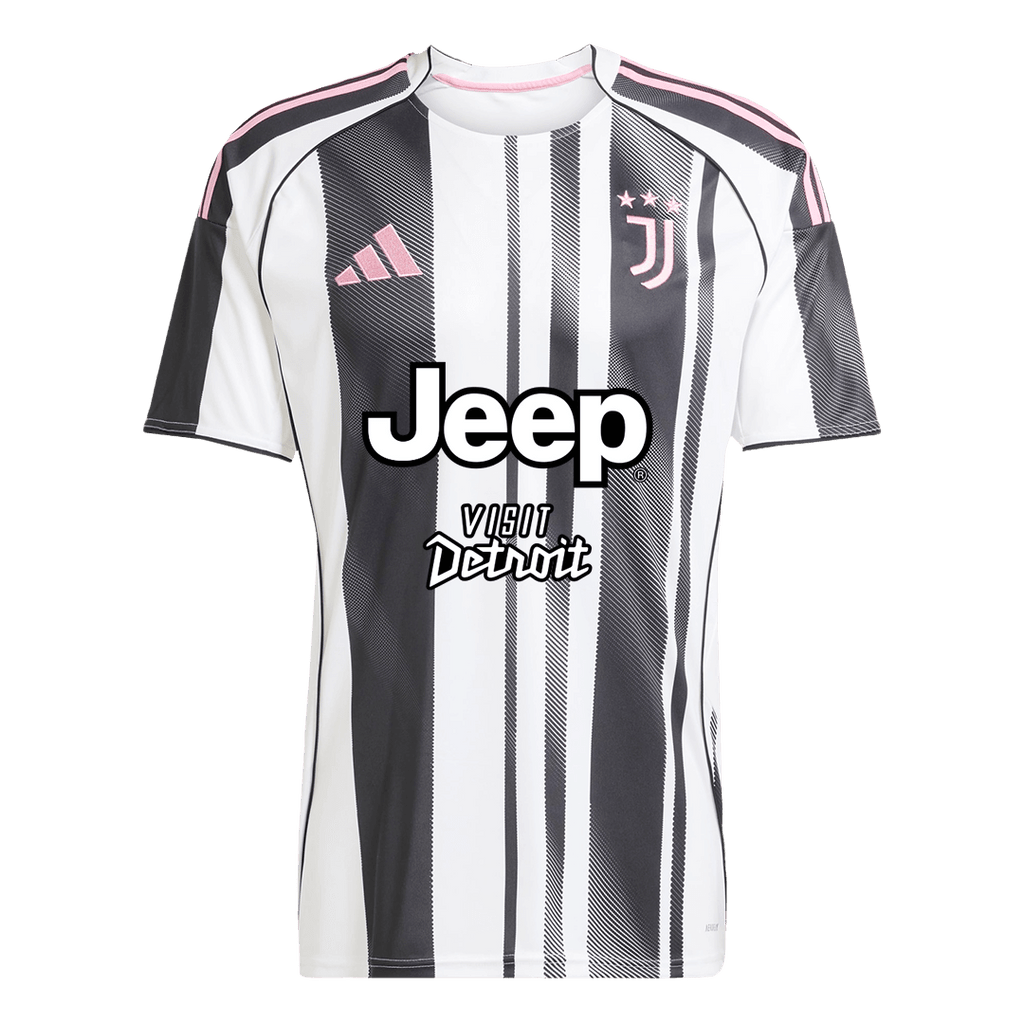YILDIZ #10 Juventus Home Football Shirt 2025/26 Black&White