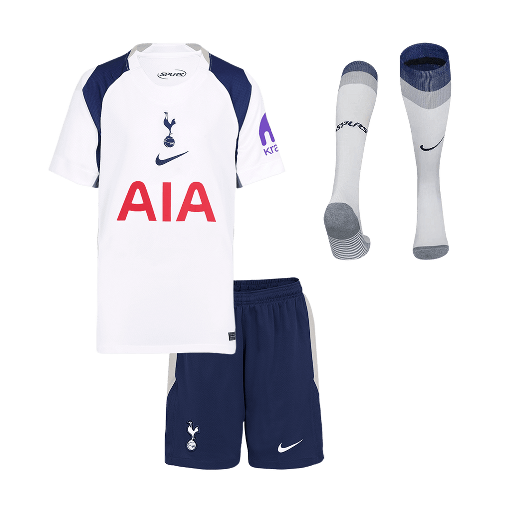 Kid's Tottenham Hotspur Home Football Shirt Kit(Jersey+Shorts+Socks) 2025/26