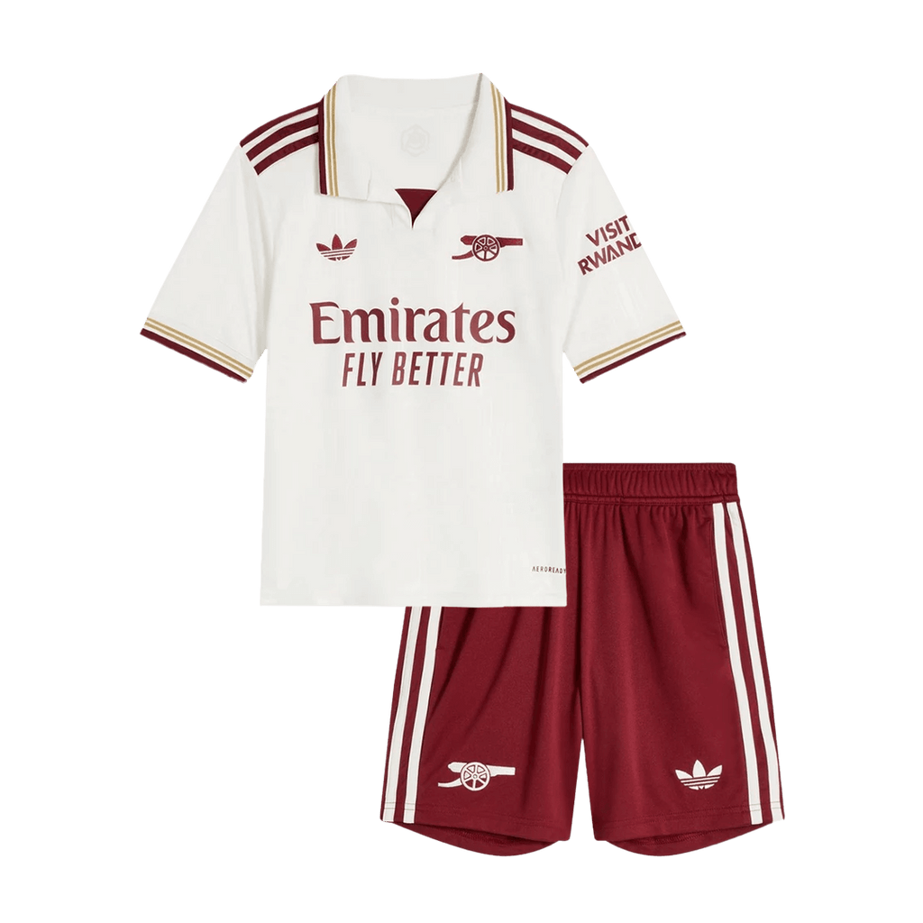 Kid's Arsenal Third Away Football Shirt Kit(Jersey+Shorts) 2025/26