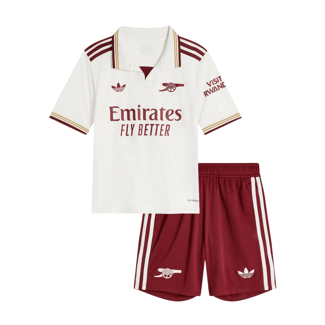 Kid's Arsenal Third Away Football Shirt Kit(Jersey+Shorts) 2025/26