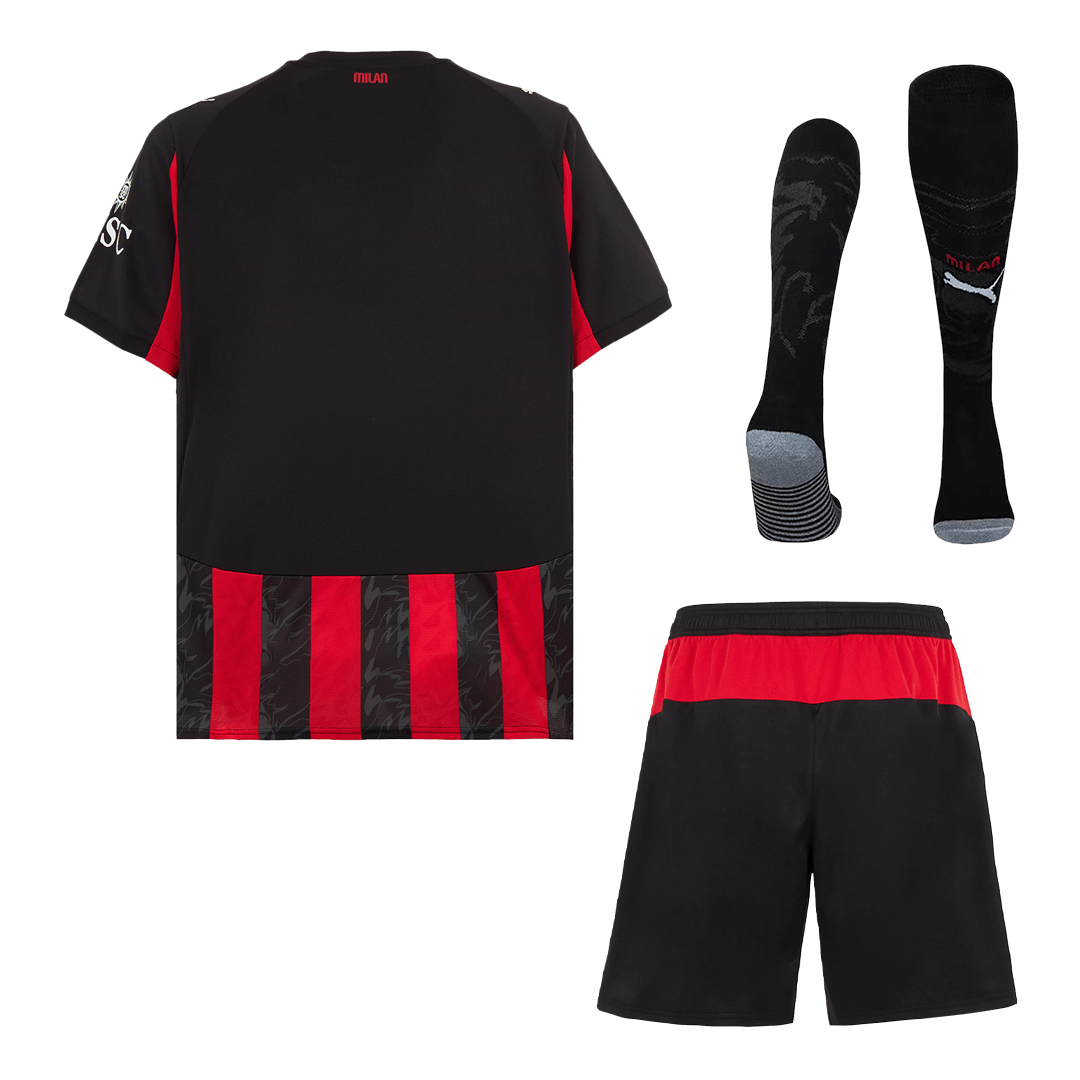 AC Milan Home Football Shirt Kit(Jersey+Shorts+Socks) 2025/26