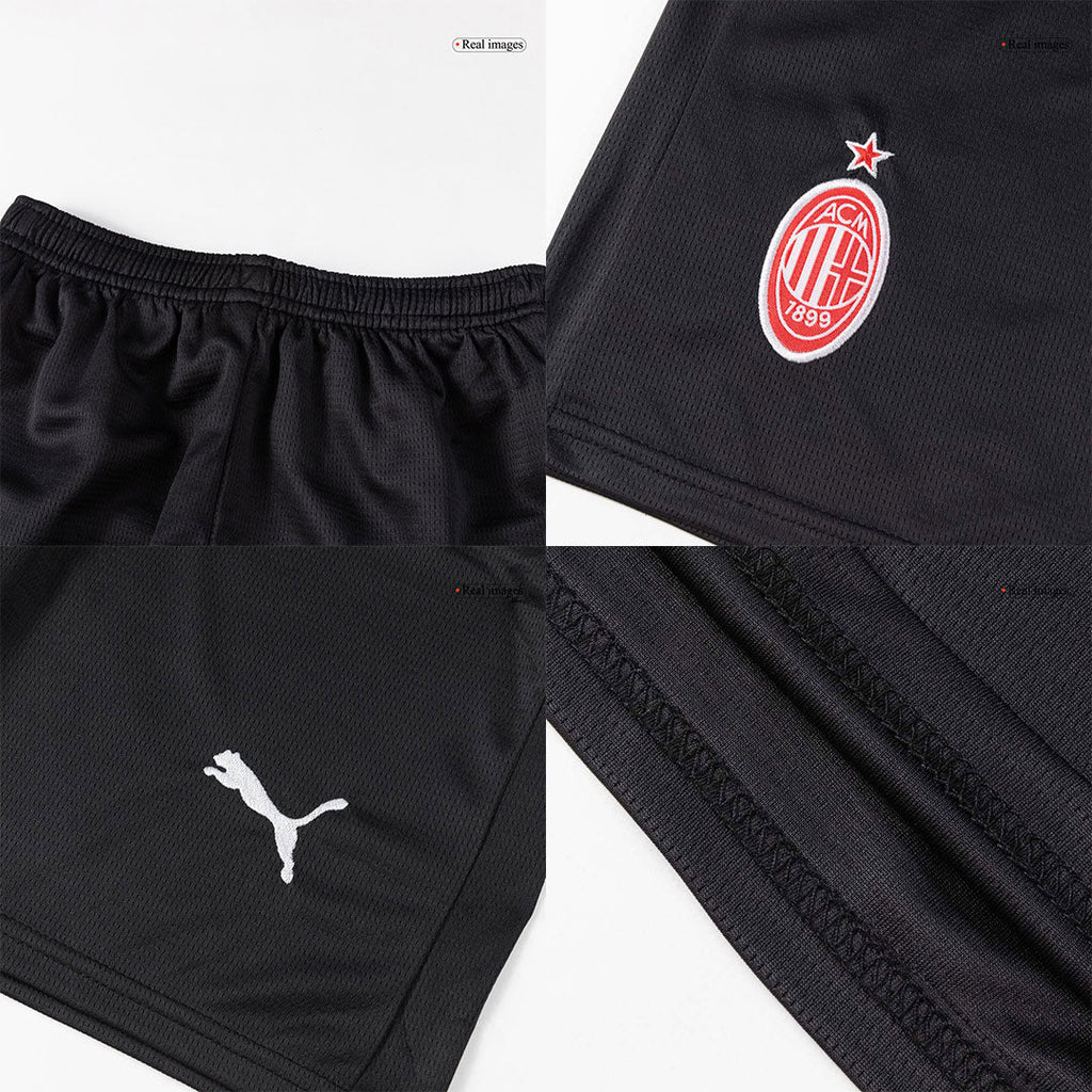 Kid's AC Milan Home Football Shirt Kit(Jersey+Shorts+Socks) 2025/26 Red&Black