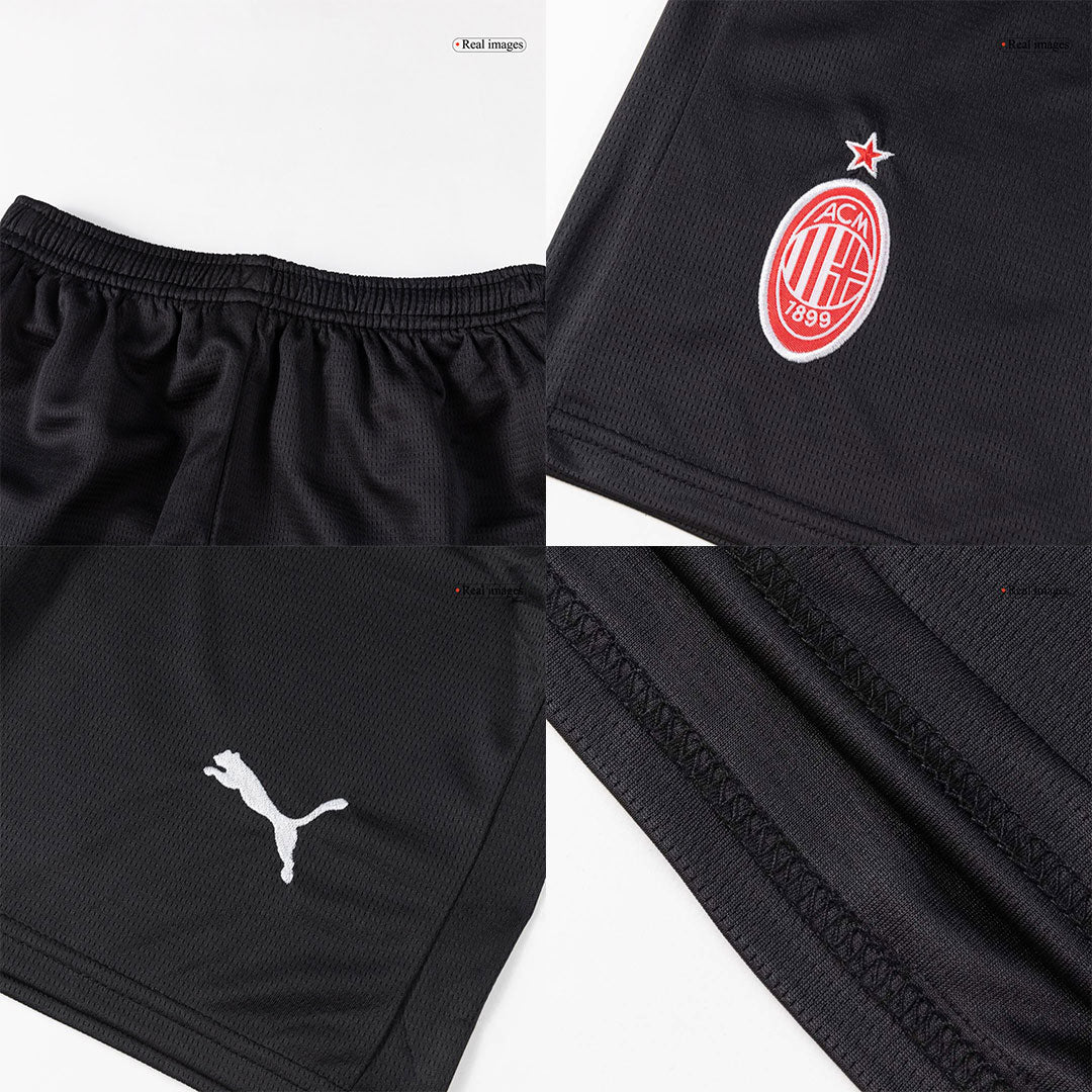 Kid's AC Milan Home Football Shirt Kit(Jersey+Shorts+Socks) 2025/26 Red&Black