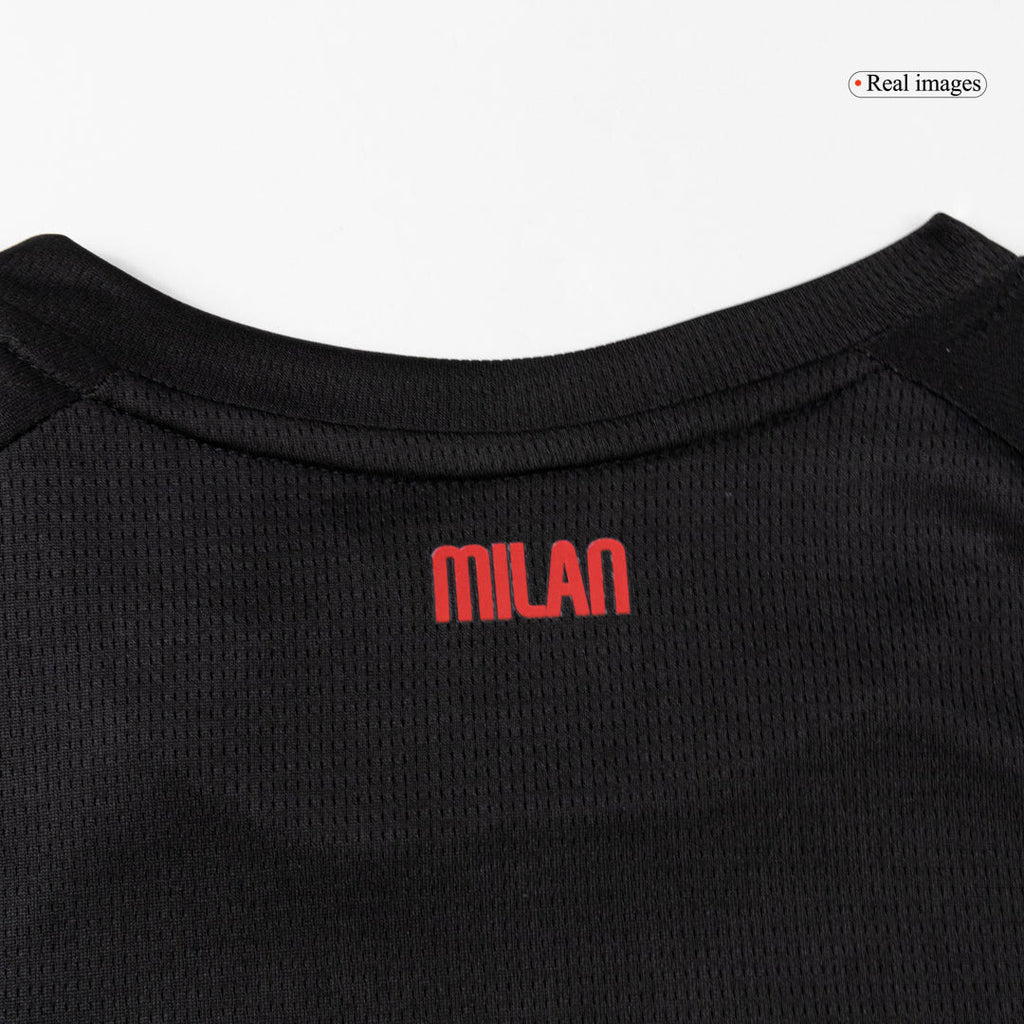 Kid's AC Milan Home Football Shirt Kit(Jersey+Shorts+Socks) 2025/26 Red&Black