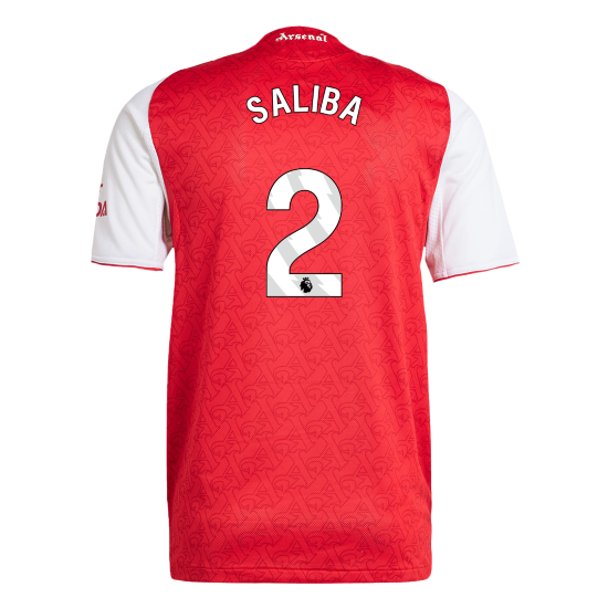 Player Version SALIBA #2 Arsenal Home Football Shirt 2025/26
