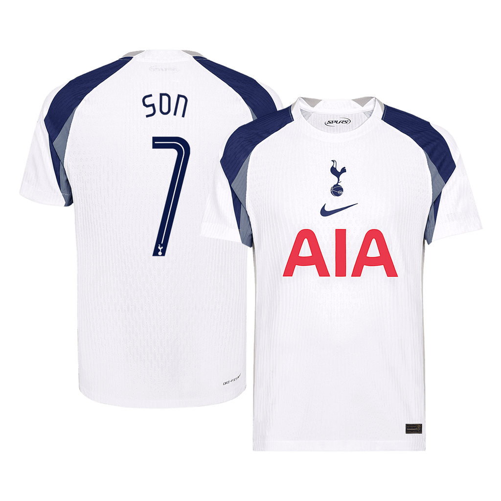 Player Version SON #7 Tottenham Hotspur Home Football Shirt 2025/26 White - UCL