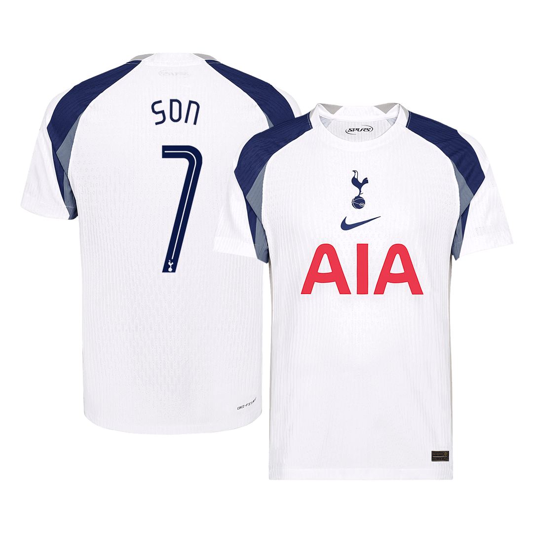 Player Version SON #7 Tottenham Hotspur Home Football Shirt 2025/26 White - UCL