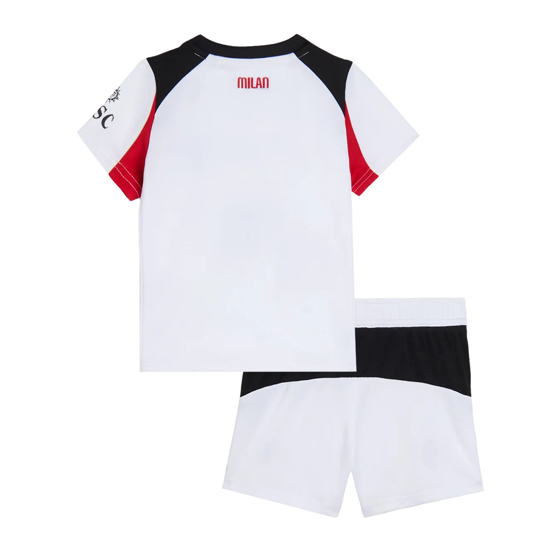 Kid's AC Milan Away Football Shirt Kit(Jersey+Shorts) 2025/26