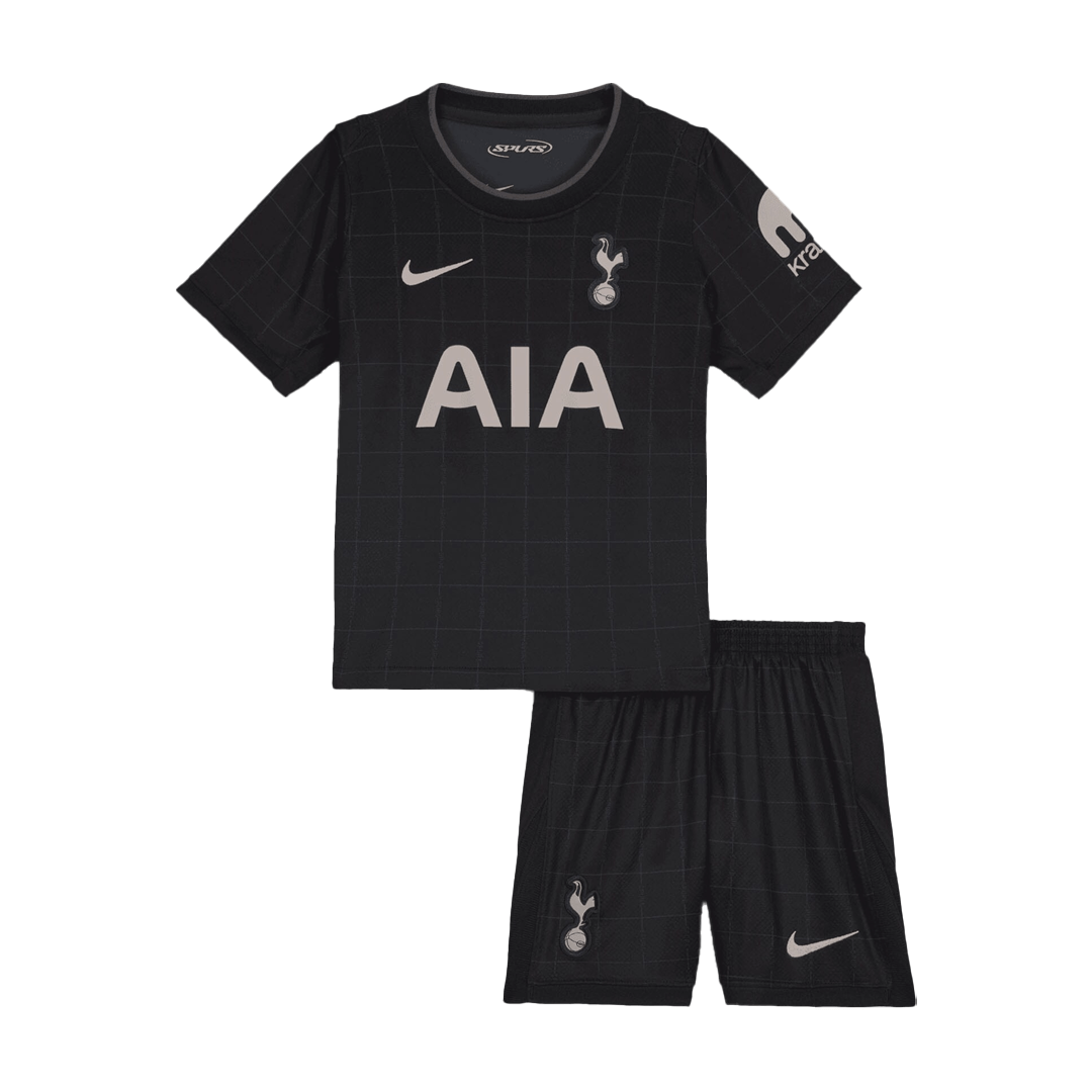 Kid's Tottenham Hotspur Away Football Shirt Kit(Jersey+Shorts) 2025/26 Black
