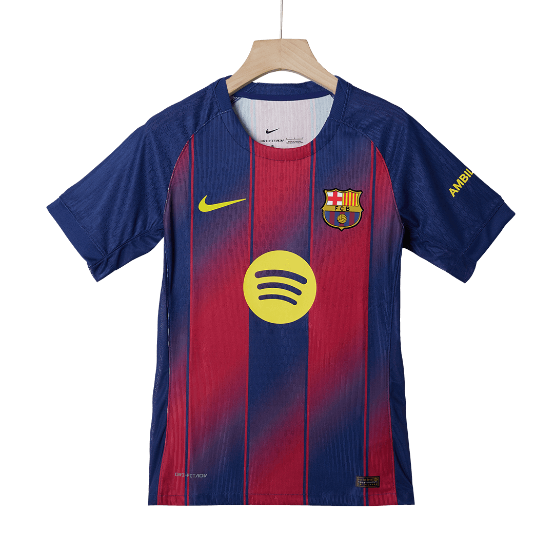 Player Version LAMINE YAMAL #10 Barcelona Home Football Shirt 2025/26—Kopa Trophy Edition
