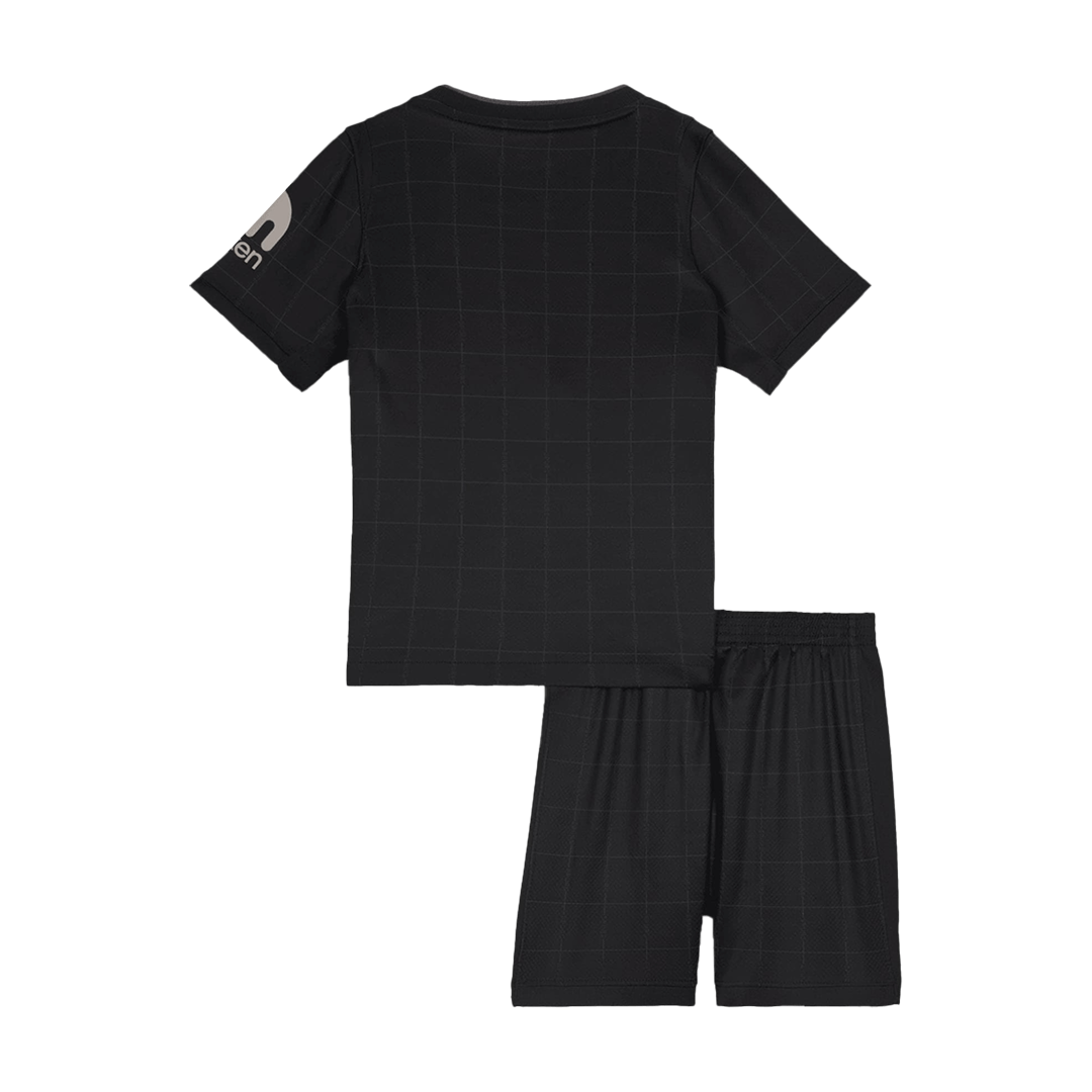 Kid's Tottenham Hotspur Away Football Shirt Kit(Jersey+Shorts) 2025/26 Black